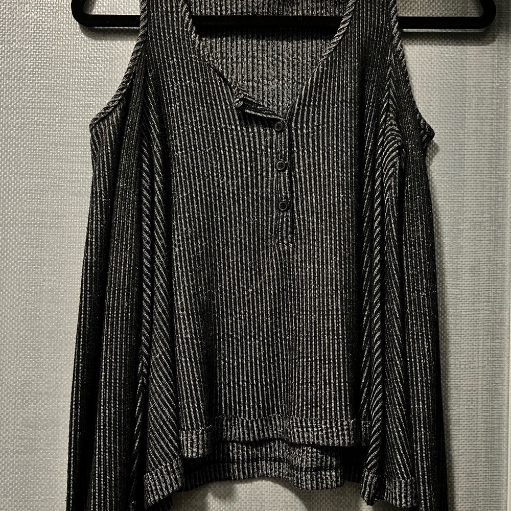 Long Sleeve Open Shoulder Top